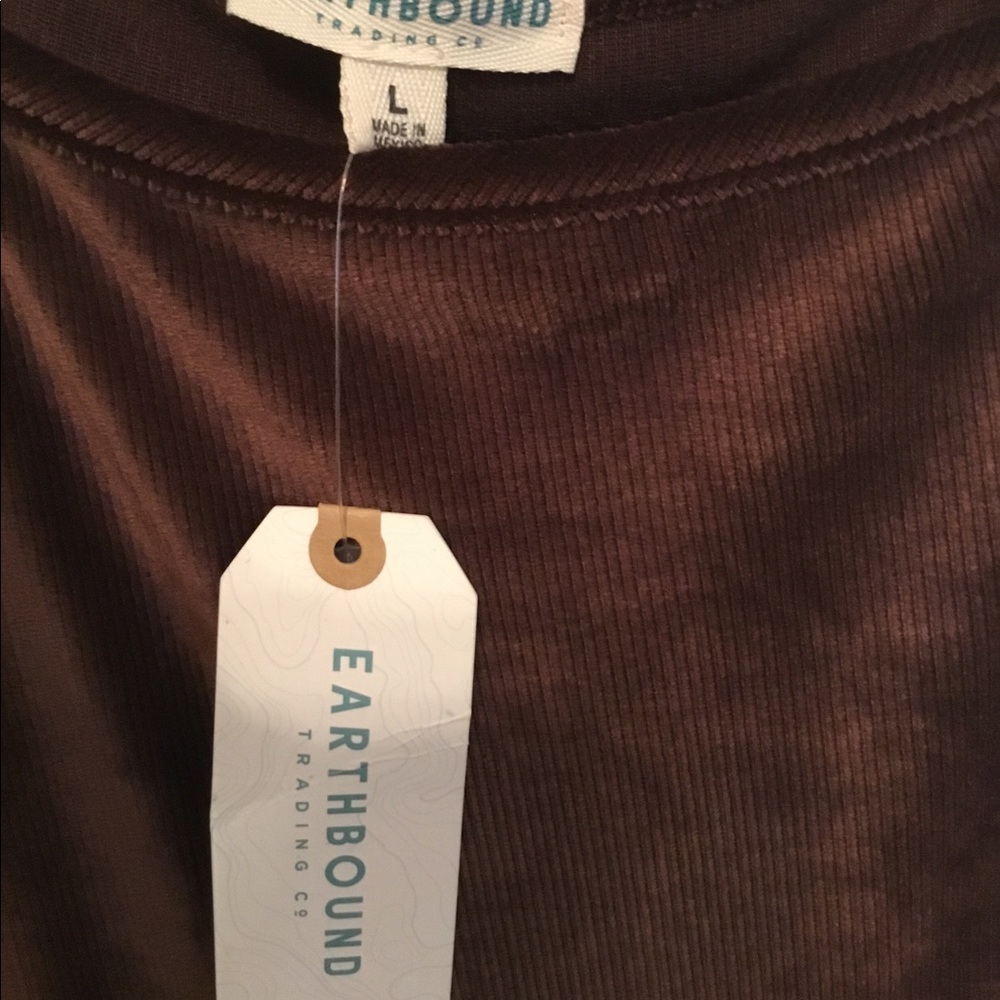 Brown Corduroy wide leg jumper